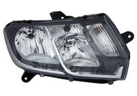 Projecteur Principal Droit TYC 20-17585-06-2 - Compatible Dacia Sandero II, Logan II - Avec LED Et Réglage