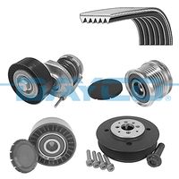 Jeu De Courroies Trapézoïdales à Nervures DAYCO KPV288 - Compatible VW Golf VII, Audi A3, Skoda Octavia III, Etc. - 5