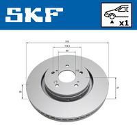 Lot 2 Disques Frein Ventilés + 4 Plaquettes Frankberg Avant - Compatible Honda CR-V III IV